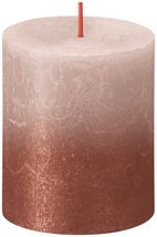 Bolsius Stumpenkerze Sunset Misty Pink &amp; Amber - 8 cm / ø 7 cm